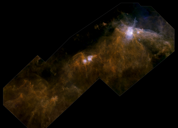 Orion B Map obtained by *Herschel*.