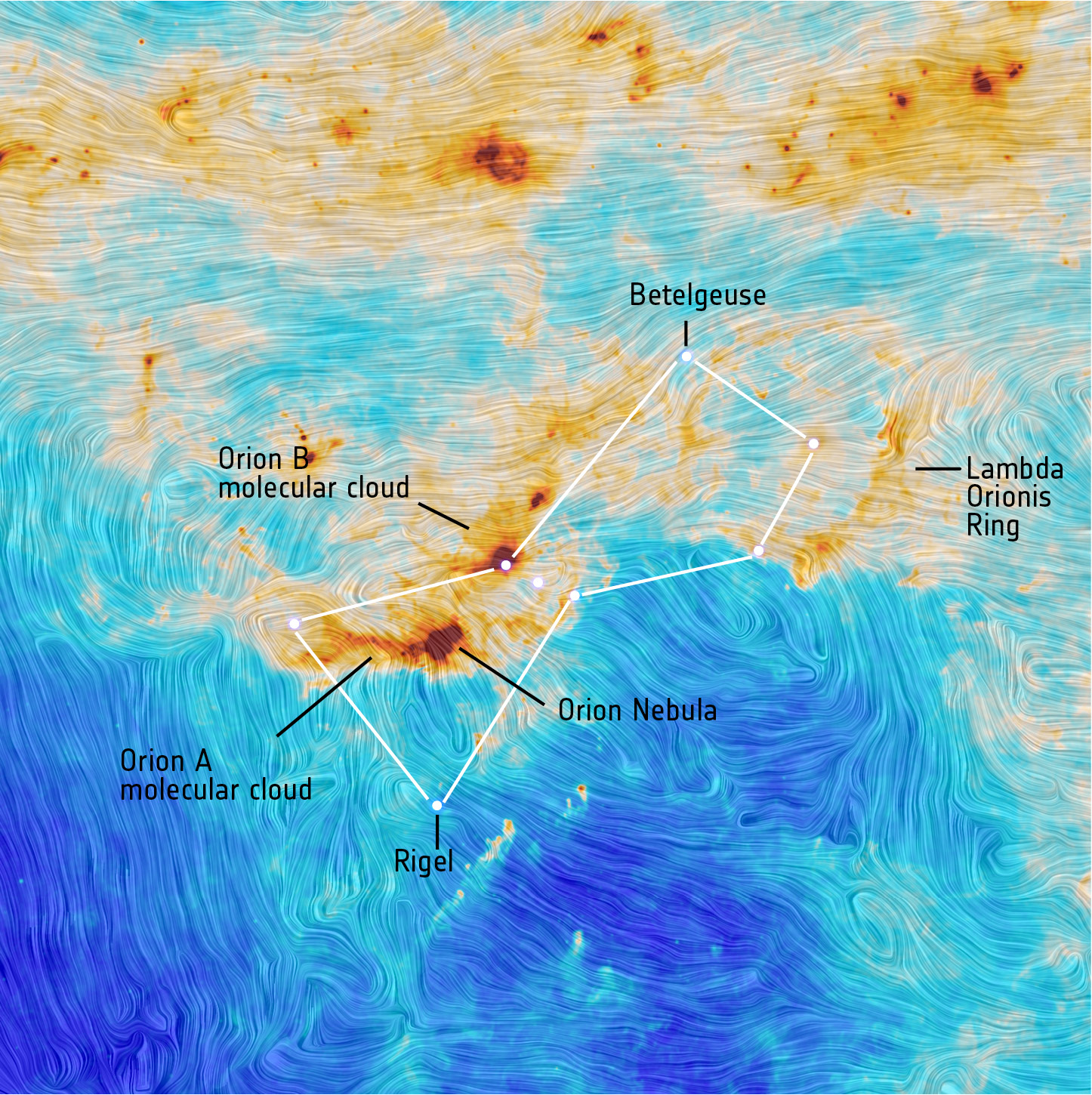 Orion Map obtained by *Planck*.